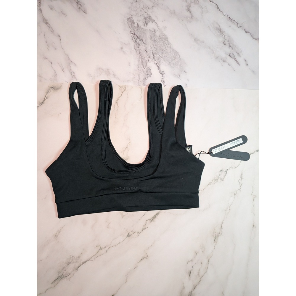 SKIMS x Nike Matte Double Strap Scoop‎ Bra Dark Teal BR-SPT-6022W Womens XS